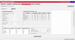 Livestocking Feed Fomulator Least-Cost Formulator